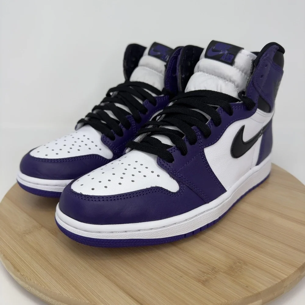 Nike Air Jordan 1 Retro High OG Court Purple 2.0 Shoes Mens Size 8.5 555088-500 - Picture 5 of 13